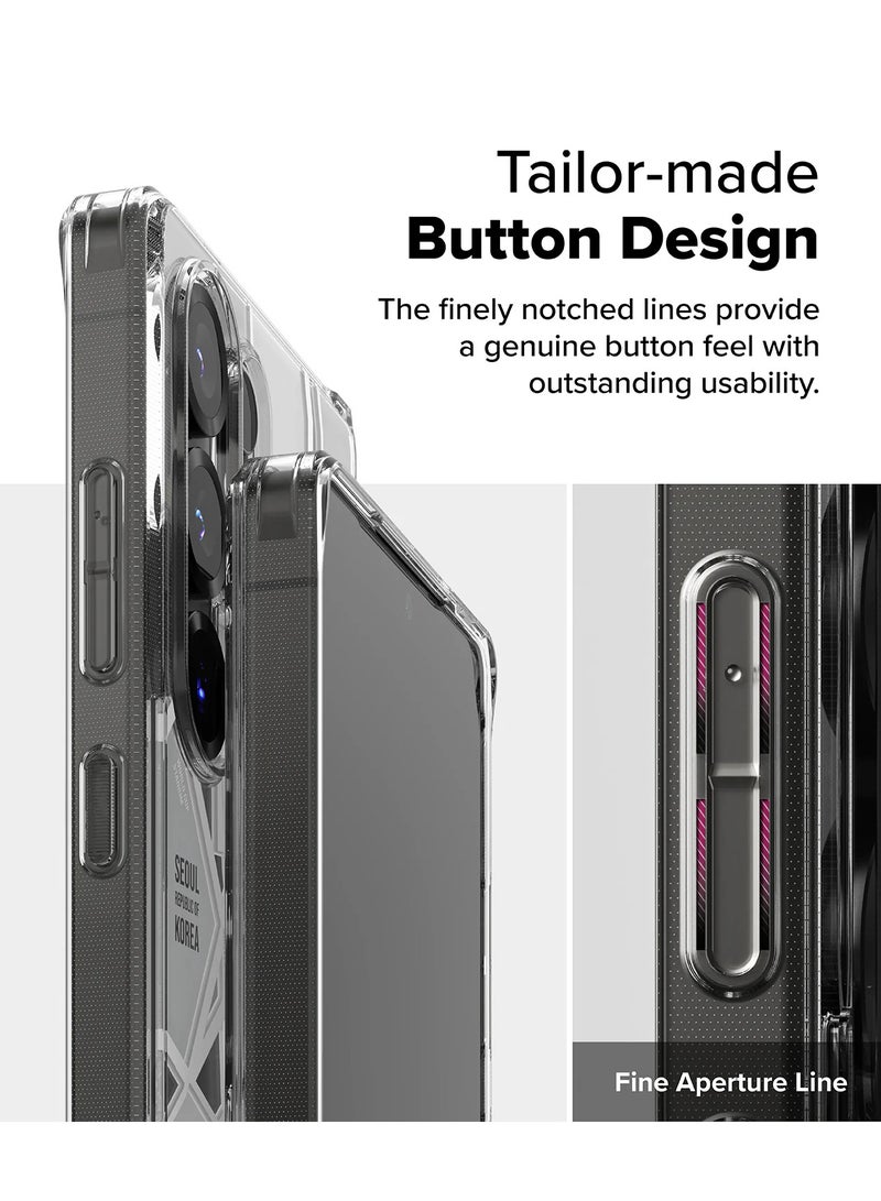 Ringke - Ringke Fusion Design Compatible with  Augmented Shockproof Protective Phone Cover Designed for Samsung Galaxy S25 Ultra Case Seoul Map white - Image 1