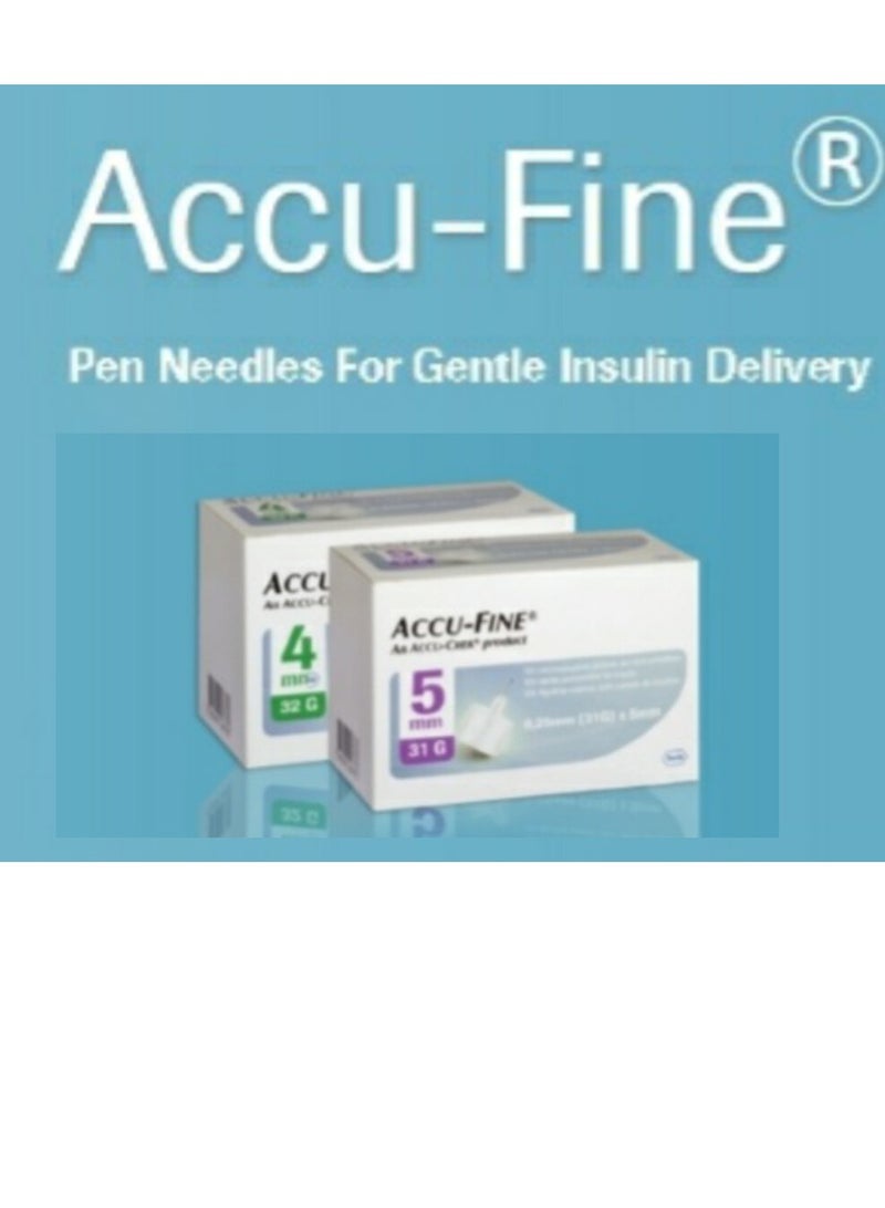 ACCU-CHEK - Accu-Fine Insulin  Pen Needles 4Mm 32G 100 Pcs - Image 1