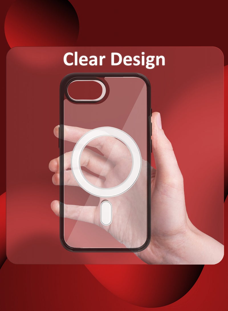 مارجون غطاء حماية آيفون 16E 3 عبوات فائق المتانة مع ميغسيف مقاوم للصدمات نحيف ومقاوم للخدوش غطاء ميغسيف متميز مع واقيين للشاشة ثلاثي الأبعاد - أسود - Image 3