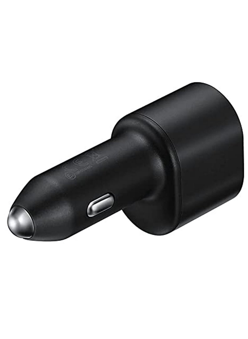 Samsung Car Charger Fast Charging 45W and 15W 2.0 Dual Port Car Charger with USB-C Cable 1m - Black Black  - Image 5