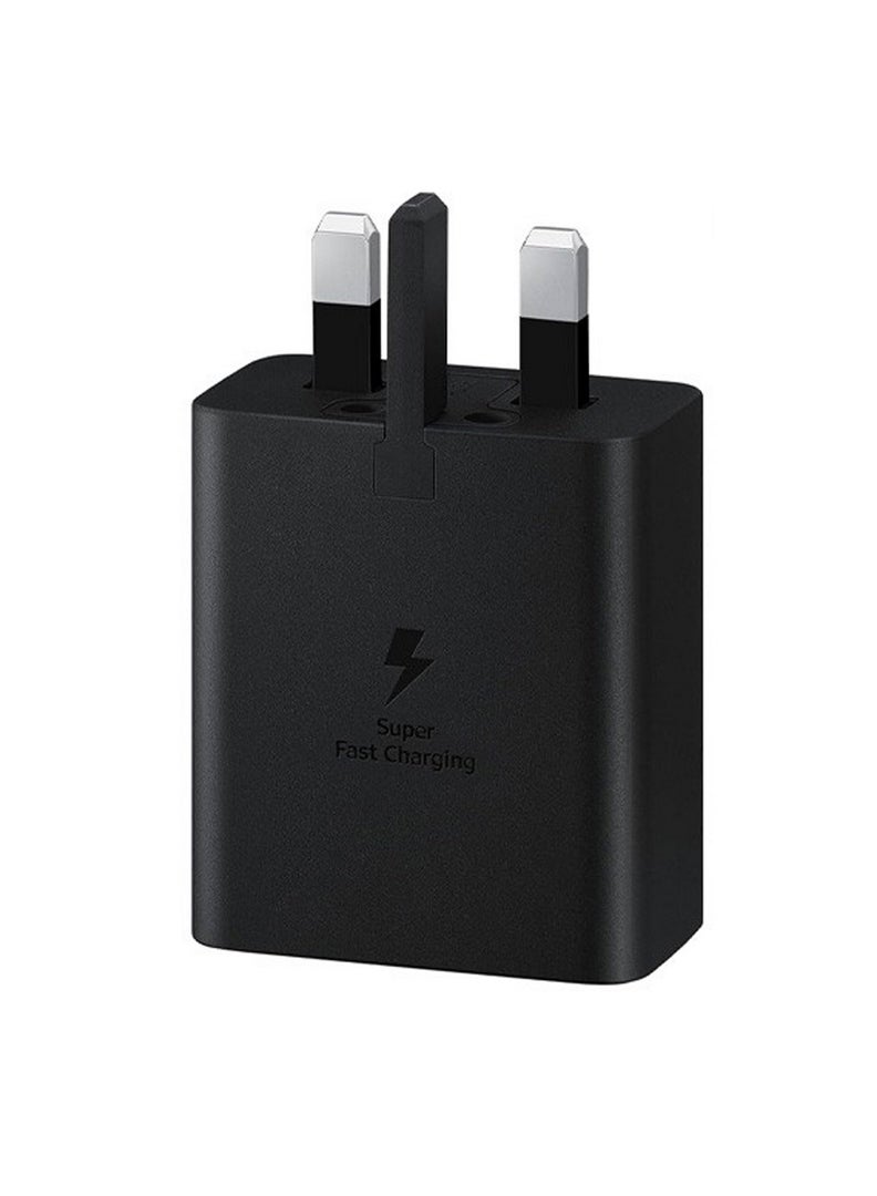 سامسونج - 45W Power Adapter with USB-C Cable 5A 1.8m Super Fast Charging for Compatible Devices Black - Image 1