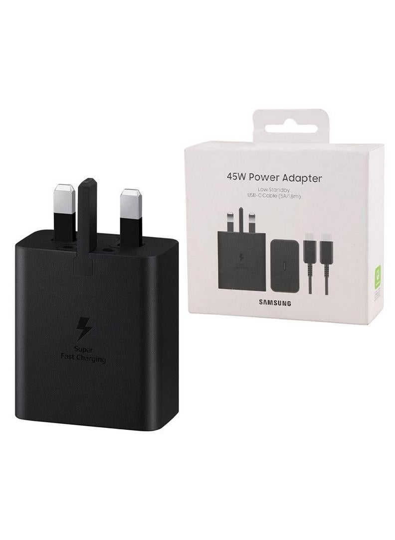 سامسونج محول طاقة 45 واط مع كابل USB-C 5A بطول 1.8 متر للشحن السريع الفائق للأجهزة المتوافقة - Image 2