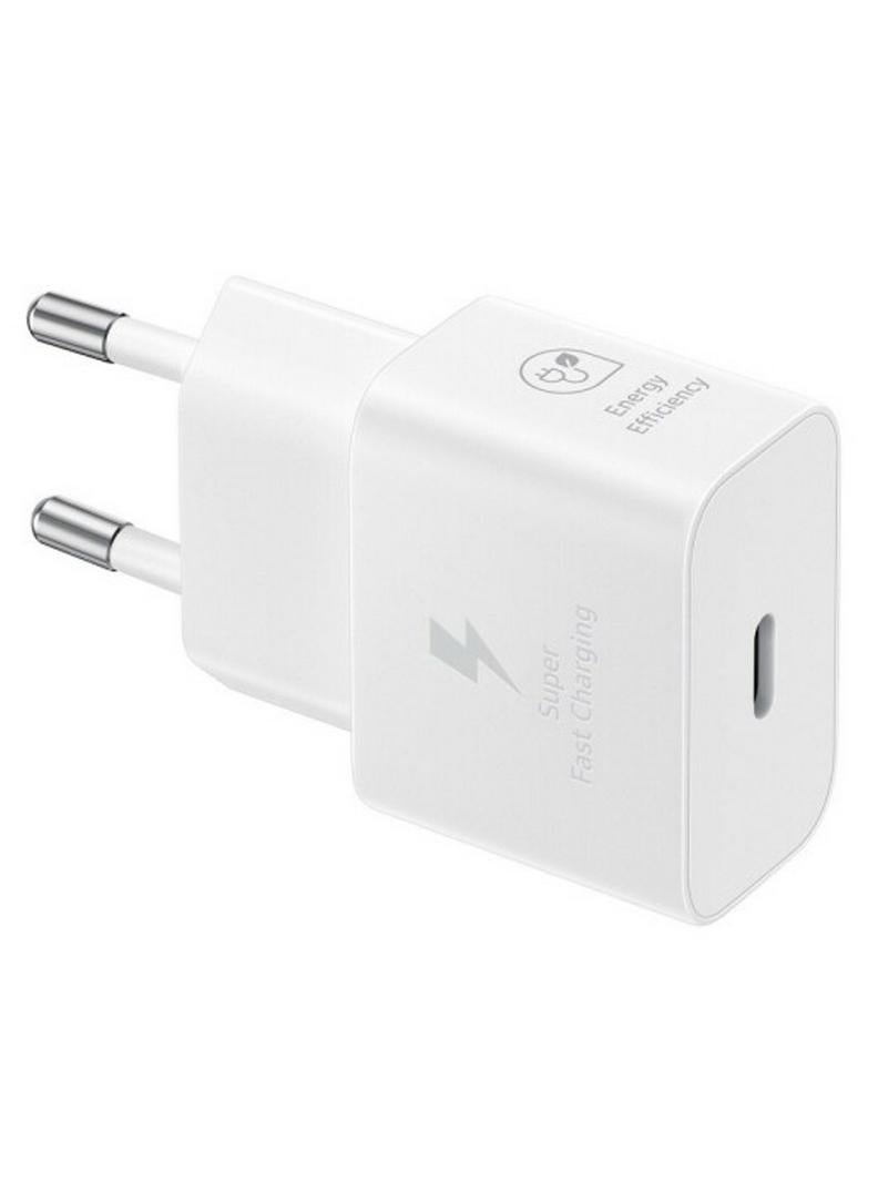 سامسونج 25W USB-C Adapter Super Fast Charging Wall Adapter - White White - Image 2
