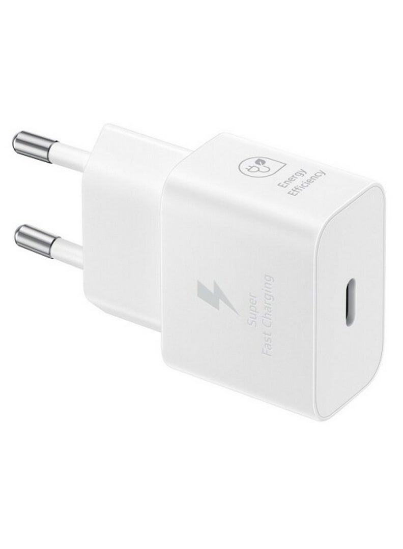 Samsung 25W USB-C Adapter Super Fast Charging Wall Adapter - White White - Image 2