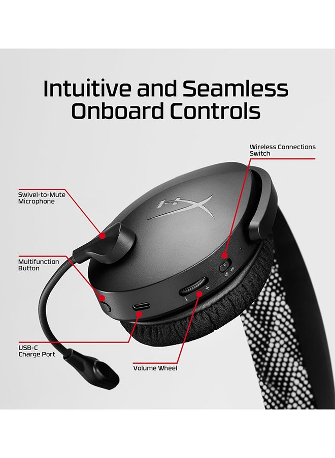 HYPERX Cloud Get Wireless Gaming Headset, 40mm Drivers, 20Hz to 20kHz Frequency, Unidirectional, Swivel-To-Mute Boom Mic, Bluetooth 5.3, Up to 15M Wireless Range, Blue | AM7A0AA - Image 4