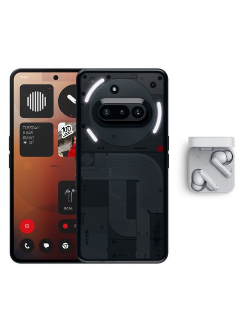Phone 3a 5G Dual SIM Black 12GB RAM 256GB with CMF Buds - Middle East Version