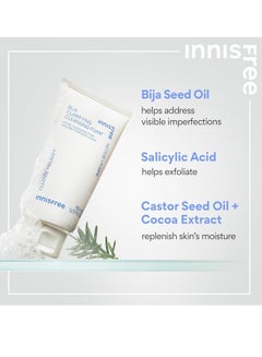 innisfree Bija Clarifying Cleansing Foam with Salicylic Acid and Castor Seed Oil, Korean Face Wash, Sulfate Free 150 mlml  - Image 2