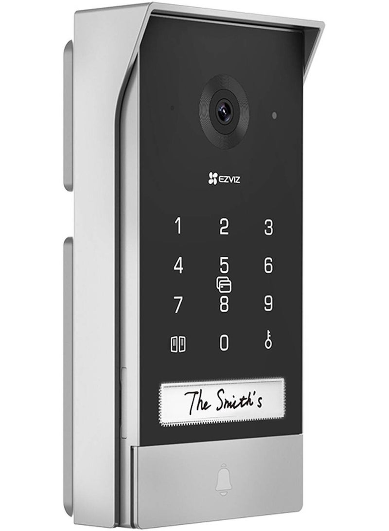 EZVIZ EP7 2K Smart Home Video Doorphone – 7-Inch Touch Screen, Solar-Powered with Removable Lithium Battery, Wi-Fi HaLow™ Technology, Remote Door/Gate Unlock, Two-Way Audio, Passcode & RFID Unlock, Built-In Keypad, Weatherproof IP65 Design, Supports MicroSD (Up to 512GB) & EZVIZ Cloud Storage, Remote Control via EZVIZ App, IR Night Vision, Multiple Ringtones, Long-Range Wi-Fi (Up to 350m), Ideal for Large Homes & Villas  - Image 2