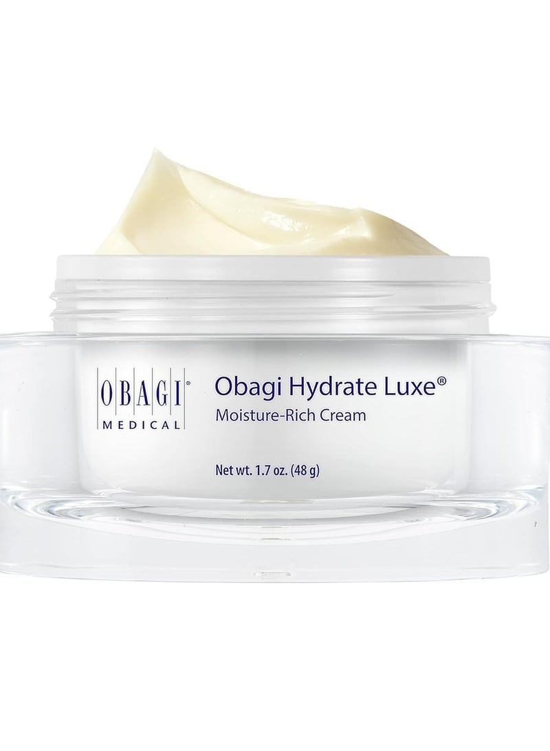 أوباجي مرطب هيدرا لوكس فائق الغنى - غير مسد للمسام مع مستخلص بذور التارا وبيبتيدات بيوميمتيك - كريم ليلي للوجه للبشرة الجافة أو الحساسة أو المتقدمة في السن - Image 1