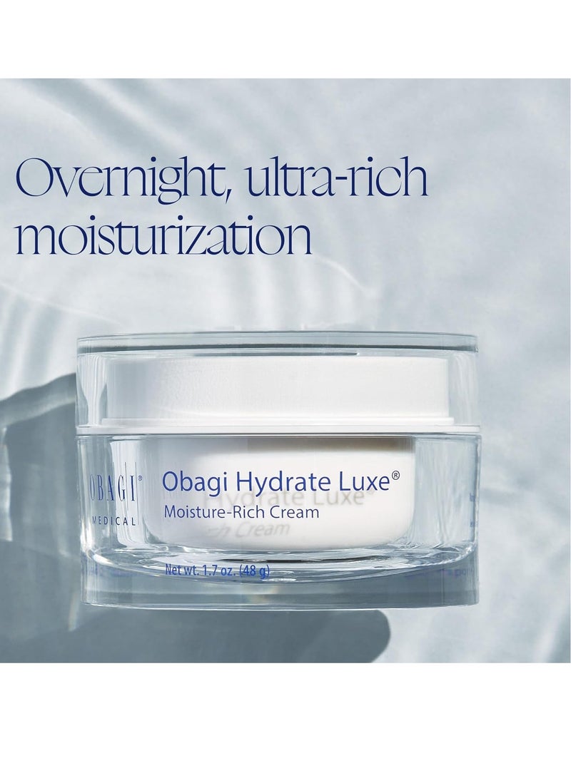 أوباجي مرطب هيدرا لوكس فائق الغنى - غير مسد للمسام مع مستخلص بذور التارا وبيبتيدات بيوميمتيك - كريم ليلي للوجه للبشرة الجافة أو الحساسة أو المتقدمة في السن - Image 2