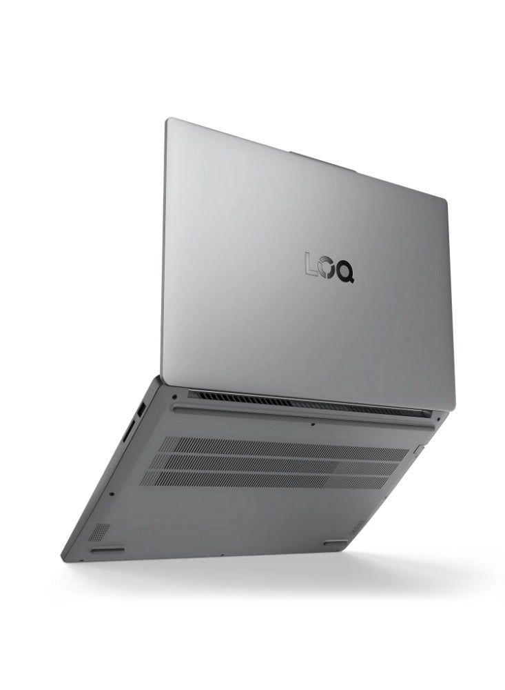LOQ Essential 151AX9E Gaming (2024) Laptop With 15.6 FHD IPS Display,Core i7-12650HX Processor/16GB RAM/512GB SSD/6GB NVIDIA GeForce RTX 4050 Graphics Card/Windows 11 Home English/Arabic Luna Grey