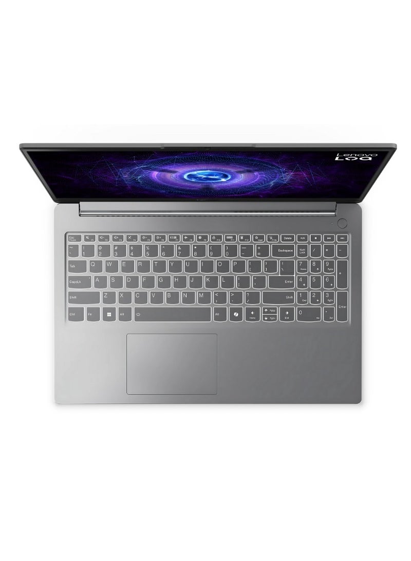 LOQ Essential 151AX9E Gaming (2024) Laptop With 15.6 FHD IPS Display,Core i7-12650HX Processor/16GB RAM/512GB SSD/6GB NVIDIA GeForce RTX 4050 Graphics Card/Windows 11 Home English/Arabic Luna Grey