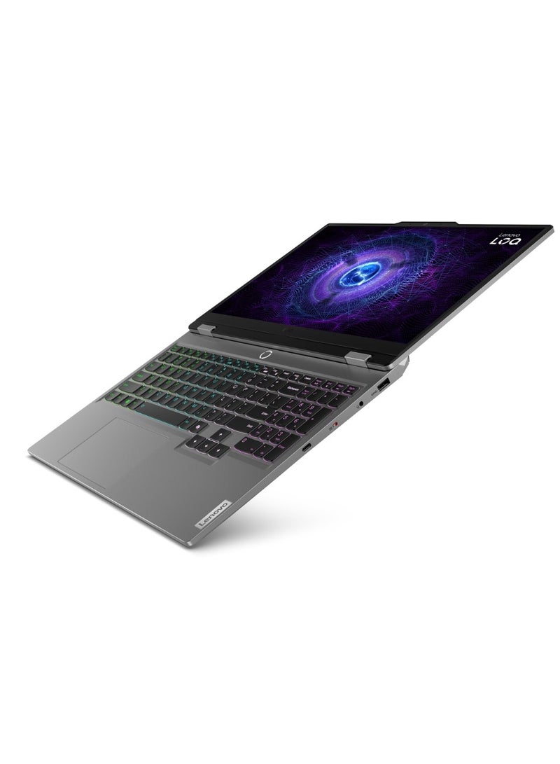 Lenovo LOQ 15IRX9 AI Gaming Laptop With 15.6-Inch FHD Display, Core i7-13650HX Processor/24GB SSD/512GB SSD/6GB Nvidia Geforce RTX 4050 Graphics Card/Windows 11 Pro Arabic Luna Grey  - Image 4