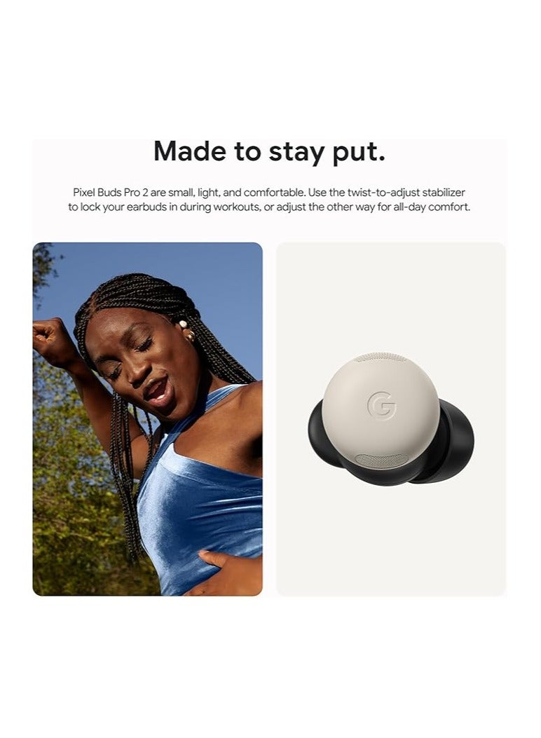 جوجل - Pixel Buds Pro 2 - True Wireless Earbuds with Active Noise Cancellation & Bluetooth Connectivity - Hazel - Image 1