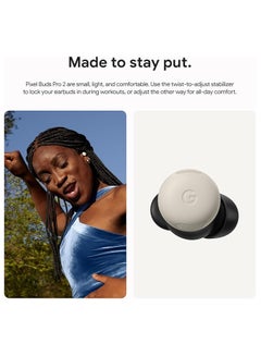 Google Pixel Buds Pro 2 - Wireless Earbuds with Active Noise Cancellation, Bluetooth Headphones, Immersive Sound & Google AI Integration - Porcelain  - Image 5