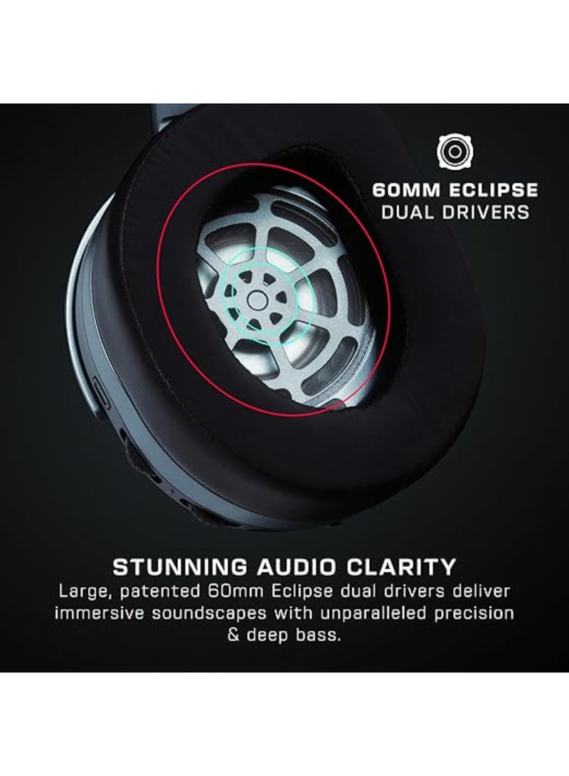 TURTLE BEACH - Stealth 700 Wireless Multiplatform Amplified Gaming Headset for PS5, PS4, PC, And Mobile – 60mm Speakers, A.I. Noise-Cancelling Mic, Bluetooth, 80-Hr Battery, Dual Transmitters - Image 1