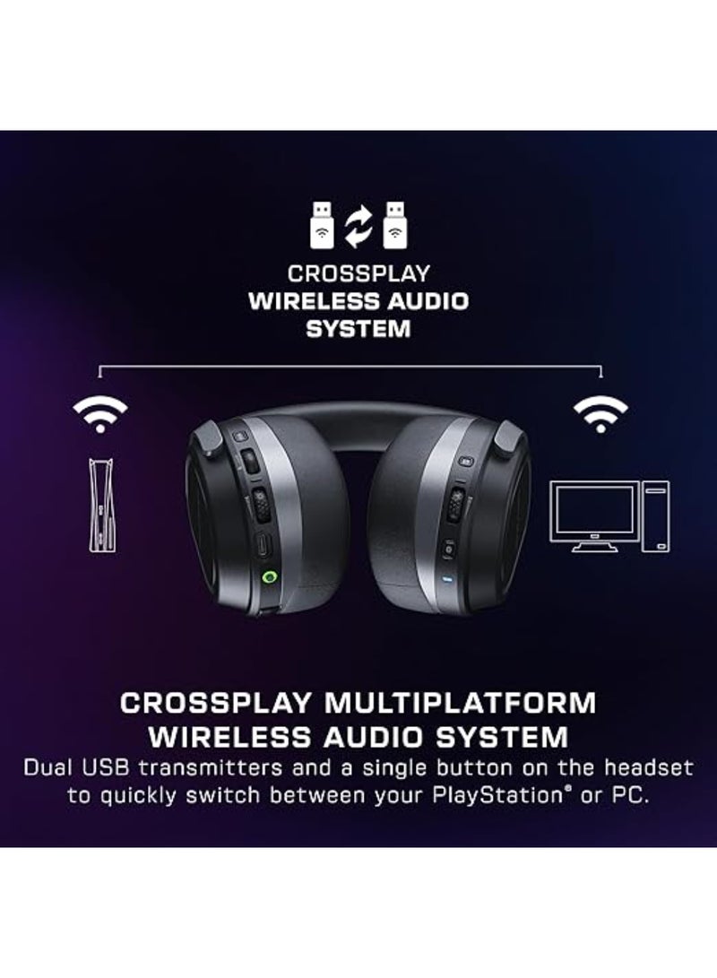 TURTLE BEACH - Stealth 700 Wireless Multiplatform Amplified Gaming Headset for PS5, PS4, PC, And Mobile – 60mm Speakers, A.I. Noise-Cancelling Mic, Bluetooth, 80-Hr Battery, Dual Transmitters - Image 1