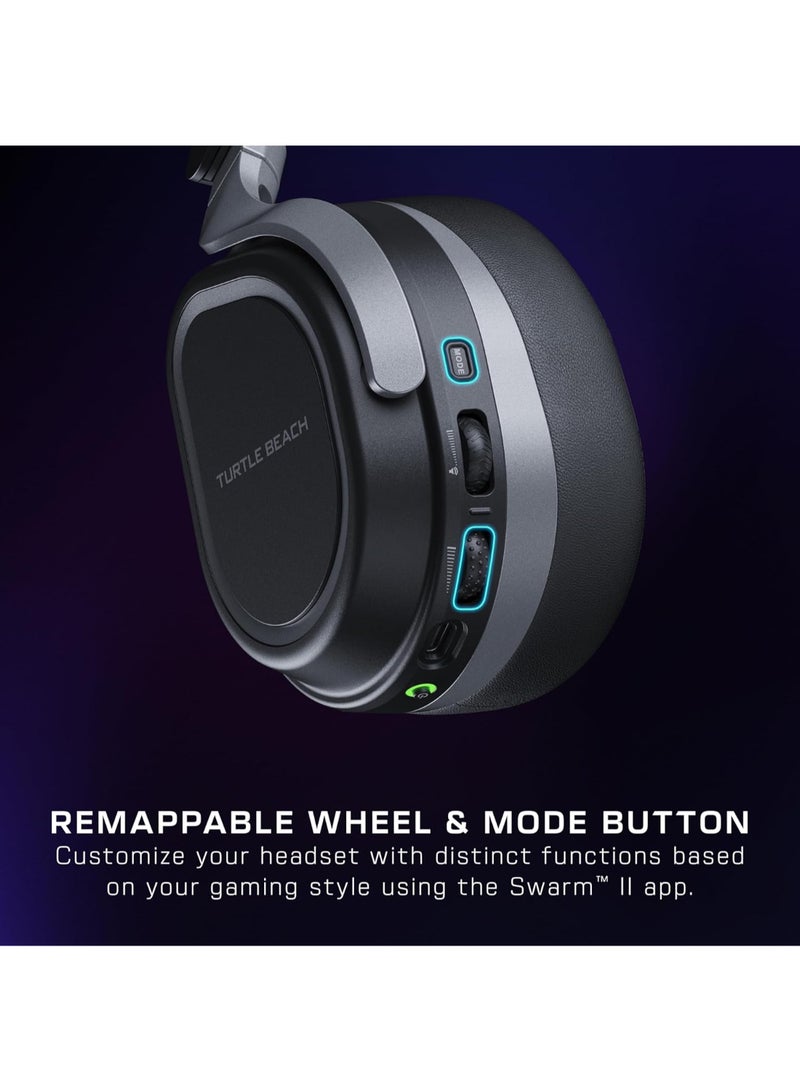 TURTLE BEACH - Stealth 700 Wireless Multiplatform Amplified Gaming Headset for PS5, PS4, PC, And Mobile – 60mm Speakers, A.I. Noise-Cancelling Mic, Bluetooth, 80-Hr Battery, Dual Transmitters - Image 1