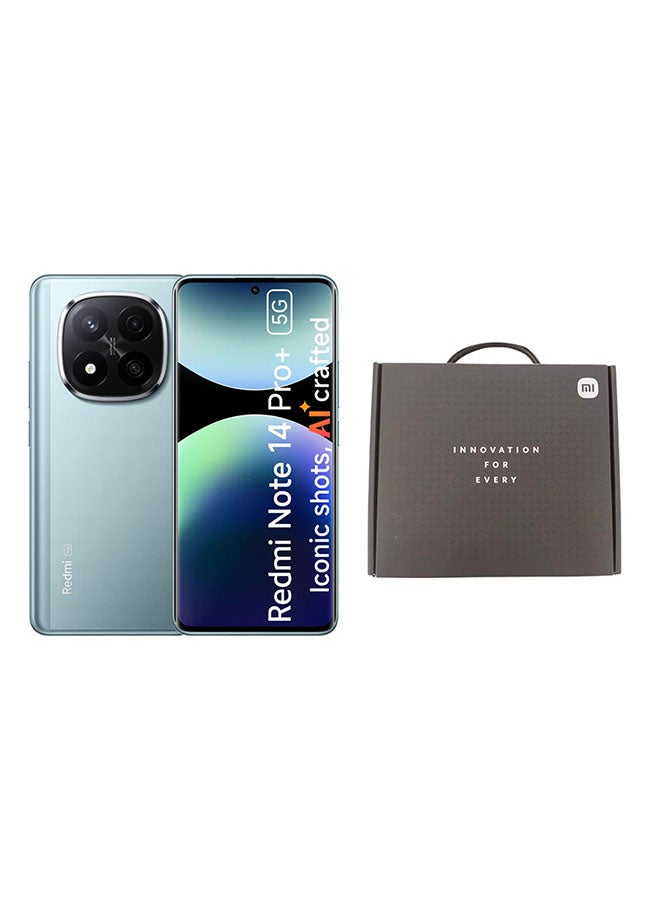 Xiaomi Redmi Note 14 Pro+ 5G Frost Blue 12GB RAM 512GB - Global Version With Xiaomi Gift Box Phone Holder+Earphones+Car Charger Black - Image 1