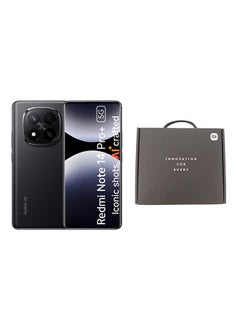 شاومي Redmi Note 14 Pro+ 5G Midnight Black 12GB RAM 512GB - Global Version With Xiaomi Gift Box, Phone Holder+Earphones+Car Charger, Black  - Image 1