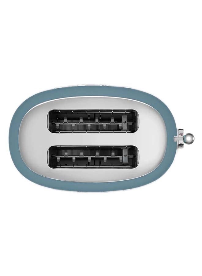 smeg - Aesthetic 50's Style 2 Slice Toaster - 950 W TSF01SBMAU Storm Blue - Image 1