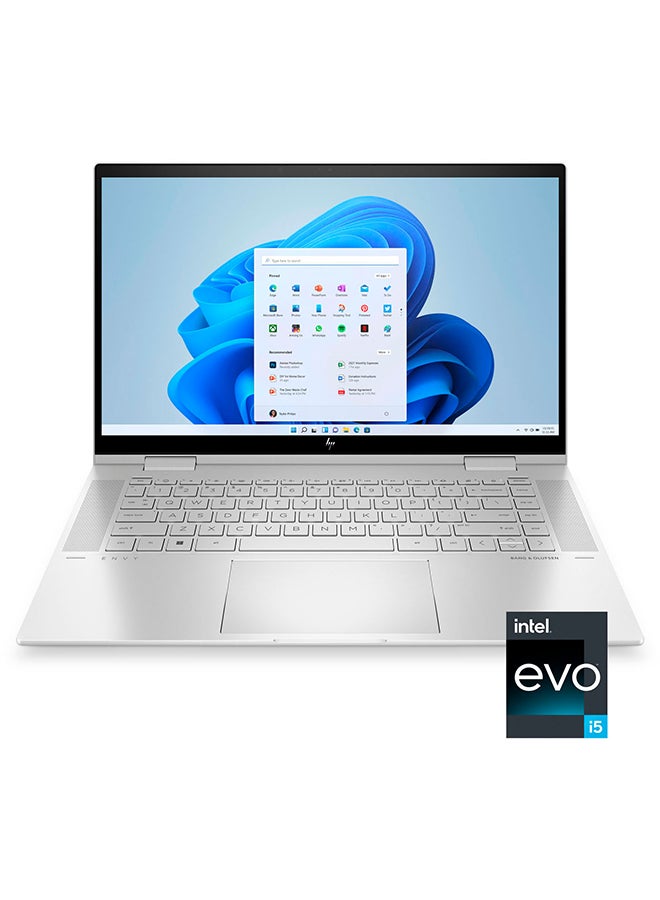 HP - ENVY x360 Convertible 2-In-1 Laptop With 15.6-Inch Display, Core i5 Processer/8GB RAM/256GB SSD/Intel XE Graphics/Windows 11 Home English Natural Silver - Image 1
