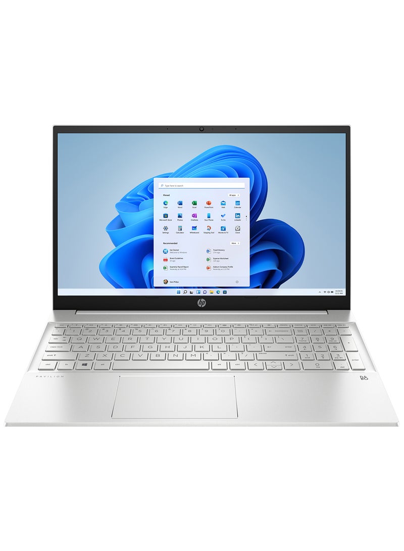 HP Pavilion 15-eh2085cl Laptop With 15.6-Inch FHD IPS Touchscreen, AMD Ryzen 7 5825U Processor/16GB RAM/512GB SSD/AMD Radeon Graphics/Windows 11 Home English Silver  - Image 1