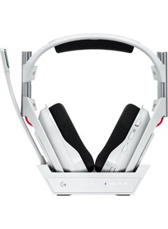 Logitech Astro A50 LIGHTSPEED Wireless Gaming Headset + Base Station White  - Image 2