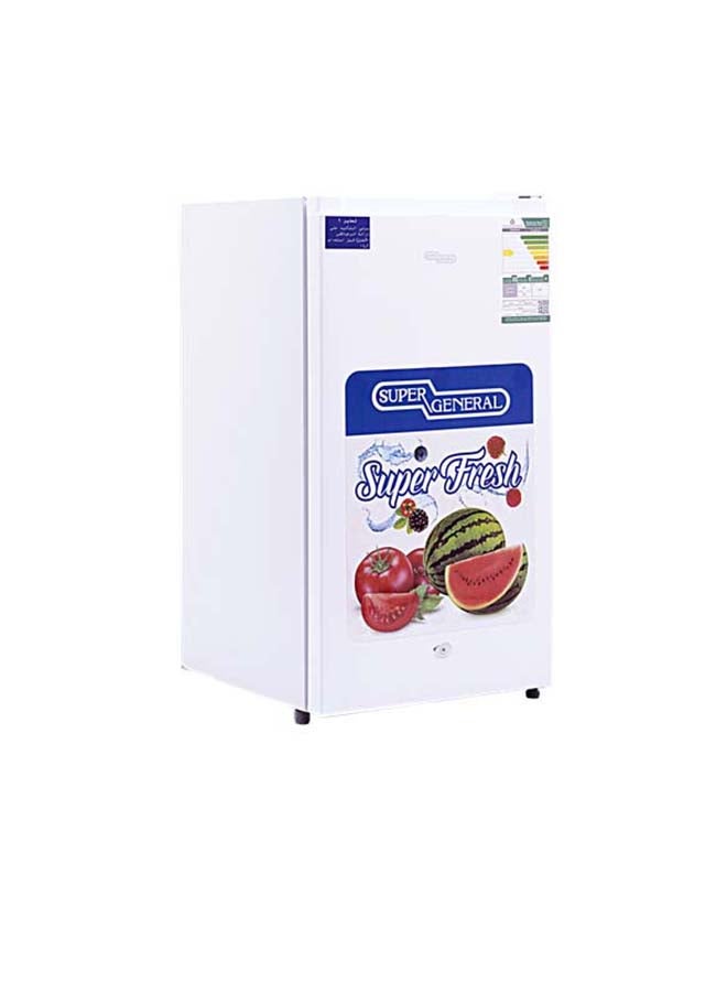 SUPER GENERAL 91 Liter 3.2 Cubic Feet Single Door Refrigerator With Manual Defrost,  Beverage-Fridge With Child Lock, Shelf, Freezer-Box 91 L KSGR133 White  - Image 3