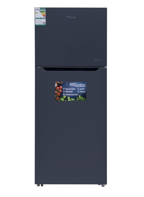 413 Liters And 14.6 Cu/ft Top-Mount Refrigerator-Freezer, No-Frost, Lock & Key KSGR505 Inox