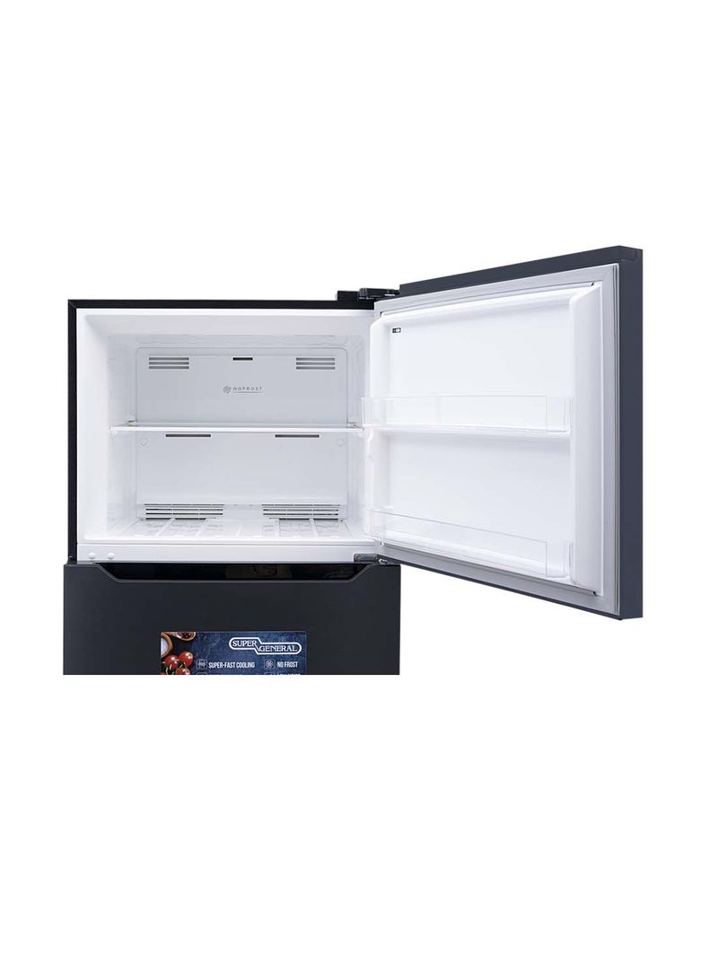 سوبر جنرال 413 Liters And 14.6 Cu/ft Top-Mount Refrigerator-Freezer, No-Frost, Lock & Key KSGR505 Inox  - Image 4