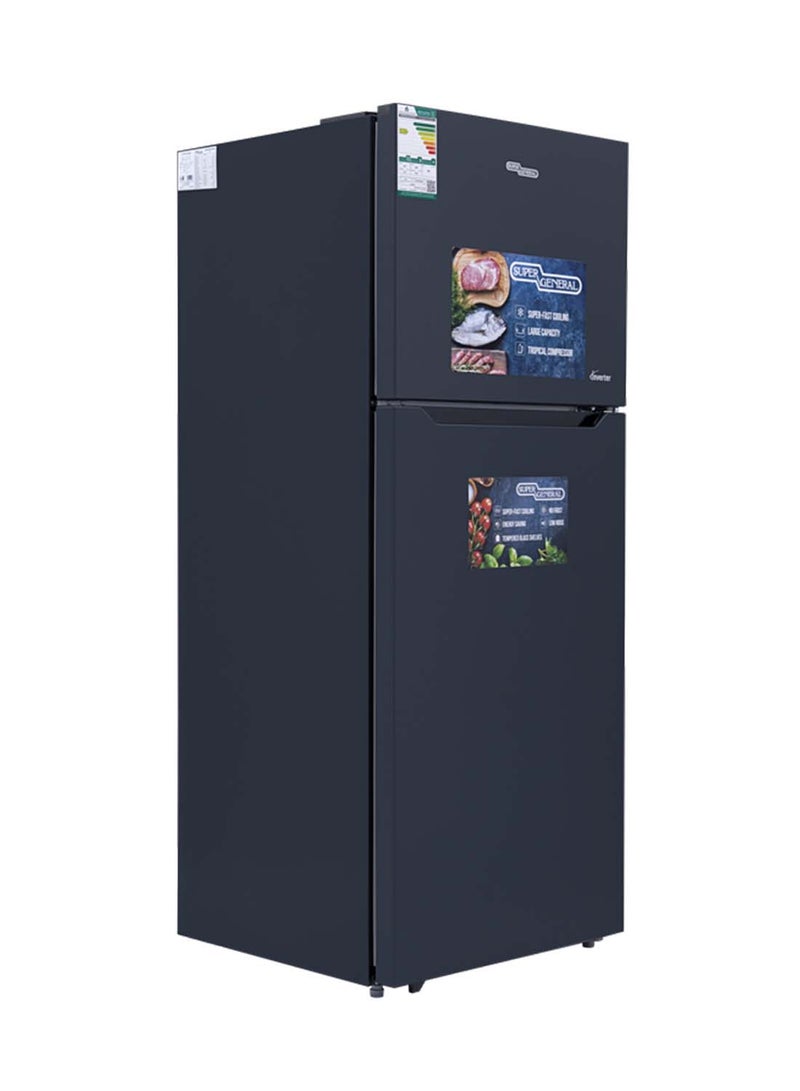 سوبر جنرال 413 Liters And 14.6 Cu/ft Top-Mount Refrigerator-Freezer, No-Frost, Lock & Key KSGR505 Inox  - Image 2