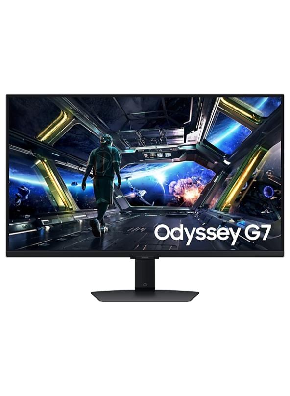 Samsung 32 inch Odyssey G7 4K UHD  Gaming Monitor , 144hz, 1ms, IPS, Gaming Hub, Wide Viewing Angel , NQM AI Processor , AMD FreeSync, Smart TV Capable, Auto Source Switch, Height Adjustable Stand, LS32DG7 Black - Image 1