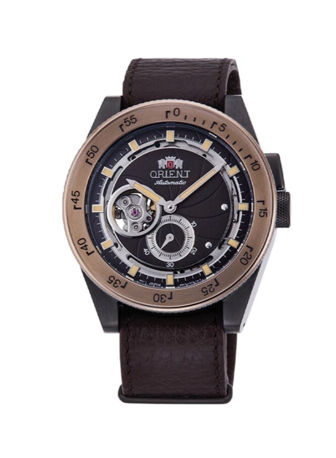 أورينت - Men's Open Heart Leather Strap Revival Watch  RA-AR0203Y00C - Image 1