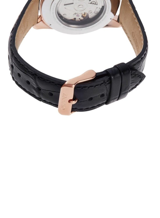 ORIENT Men's Mechanical Contemporary Watch, Leather Strap - 41.5mm (RA-AK0309B) - Image 3