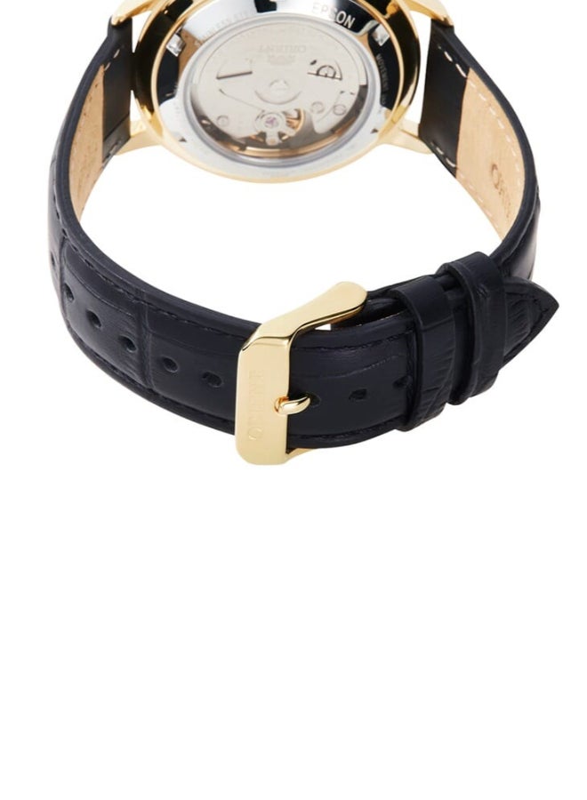 أورينت ساعة ميكانيكية عصرية، حزام جلد - 40.0 مم (RA-AC0E03S) - Image 3