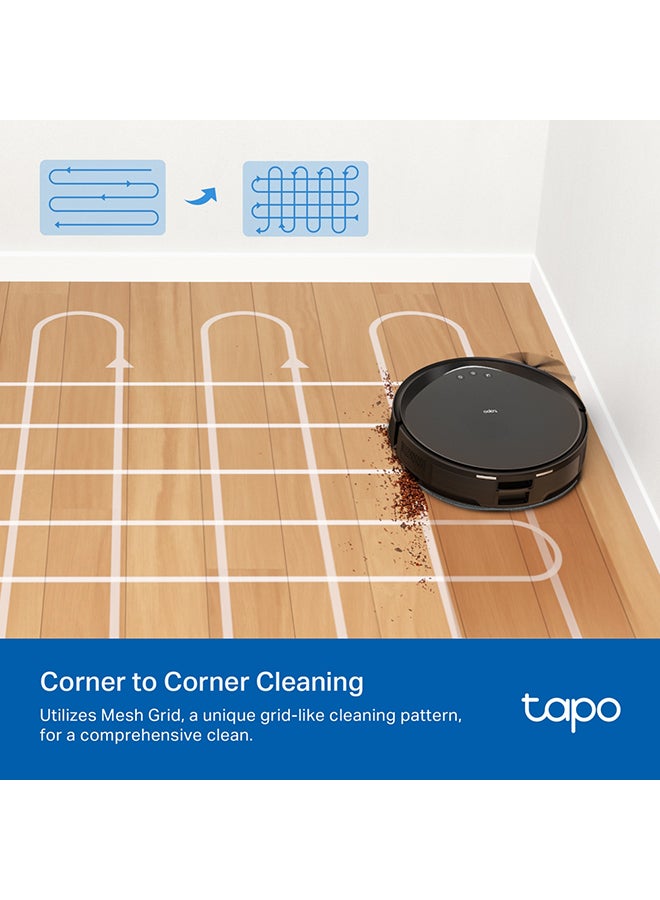 TP-LINK - 5300Pa Suction Robot Vacuum & Mop with MagSlim™ LiDAR Navigation, Ultra-Slim 83mm Design, Customizable Cleaning, Auto-Charging, and Voice Control for Efficient and Thorough Home Cleaning 45 W Tapo RV20 Max Black - Image 1