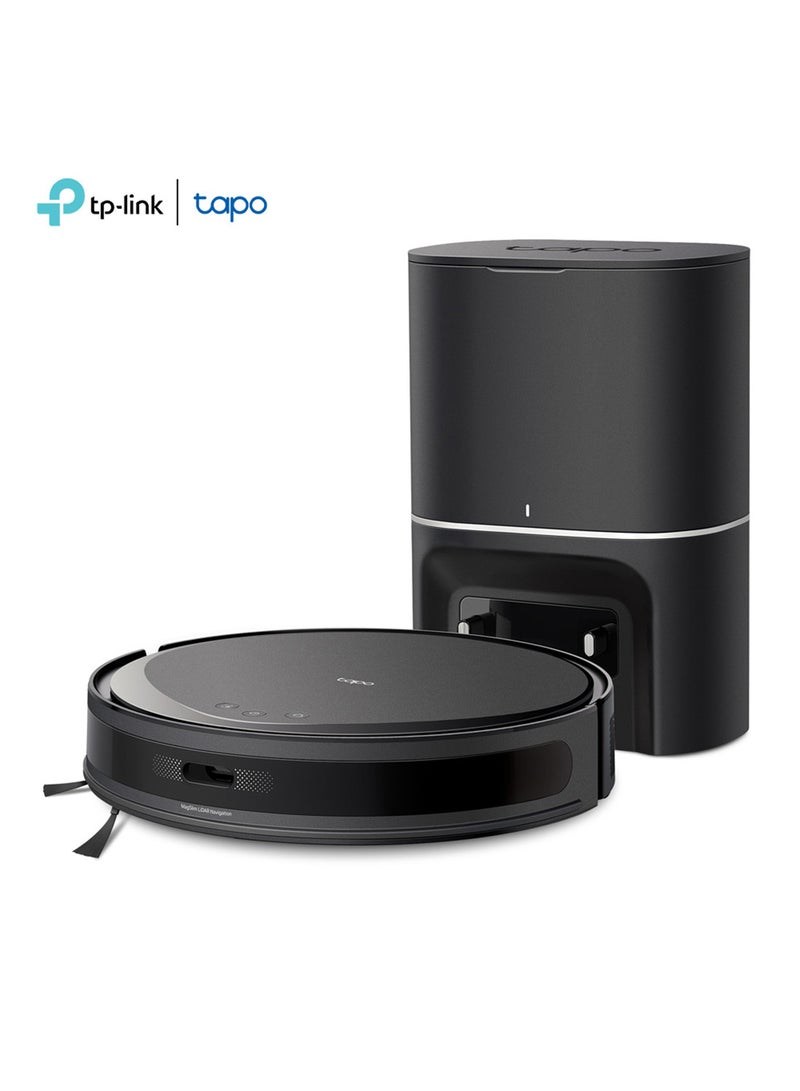 TP-LINK "Tapo RV20 Max Plus 5300Pa Suction Robot Vacuum & Mop with MagSlim™ LiDAR Navigation, Ultra-Slim Design, Auto-Empty Dock, Smart Customizable Cleaning, and Voice Control for Effortless and Thorough Home Cleaning  " 45 W Tapo RV20 Max Plus Black - Image 1