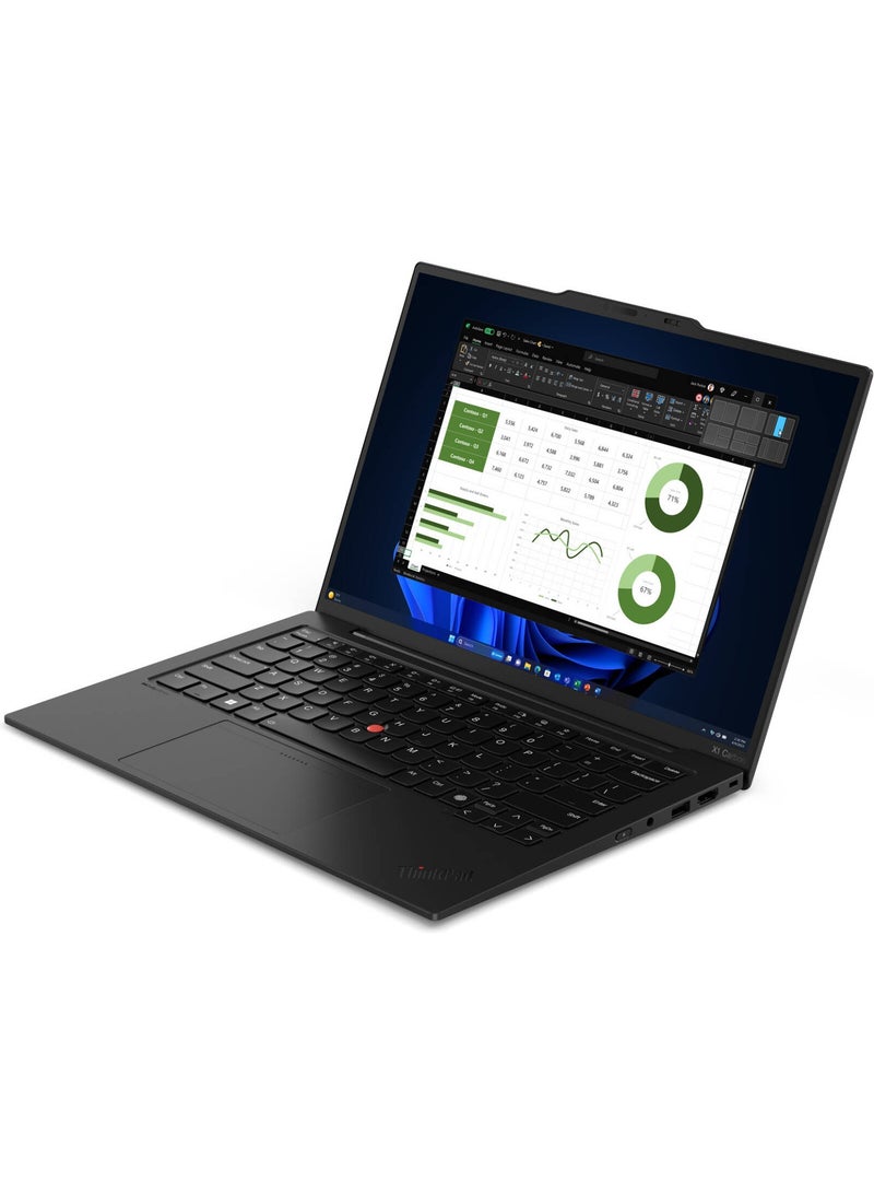 ThinkPad X1 Carbon Gen 12 Laptop With 14-Inch WUXGA IPS Touch Display, Intel Core Ultra 7 155U Processor/32GB RAM/512GB SSD/Intel Iris XE Graphics/Windows 11 Pro English black