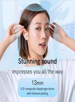 QCY T20 Ailypods TWS Earbuds, 5.3 Bluetooth Earphones, 68ms Low Latency 13mm Driver, HD Calling, 20 Hours Battery Life and Compact Size - black  - Image 3