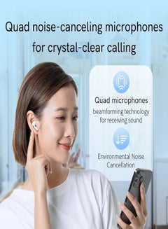 QCY T20 Ailypods TWS Earbuds, 5.3 Bluetooth Earphones, 68ms Low Latency 13mm Driver, HD Calling, 20 Hours Battery Life and Compact Size - black  - Image 5