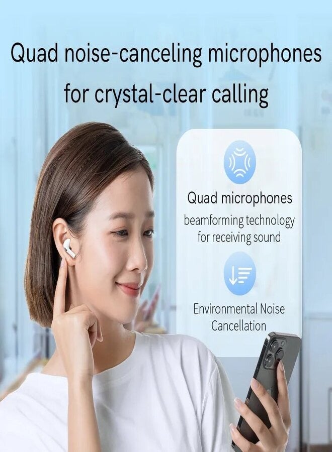 QCY - T20 Ailypods TWS Earbuds, 5.3 Bluetooth Earphones, 68ms Low Latency 13mm Driver, HD Calling, 20 Hours Battery Life and Compact Size - black - Image 1