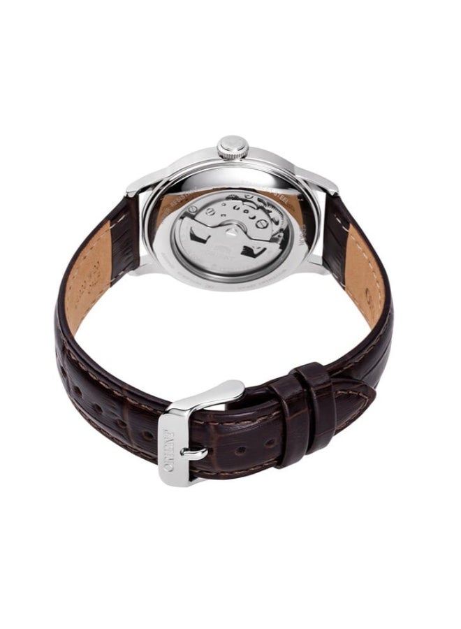 أورينت ساعة ميكانيكية كلاسيكية، حزام جلد - 38.4 مم (RA-AC0M04Y) - Image 2