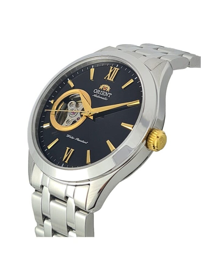 أورينت - Men's Mechanical Contemporary Watch, Metal Strap - 38.5mm (AG03002B) - Image 1