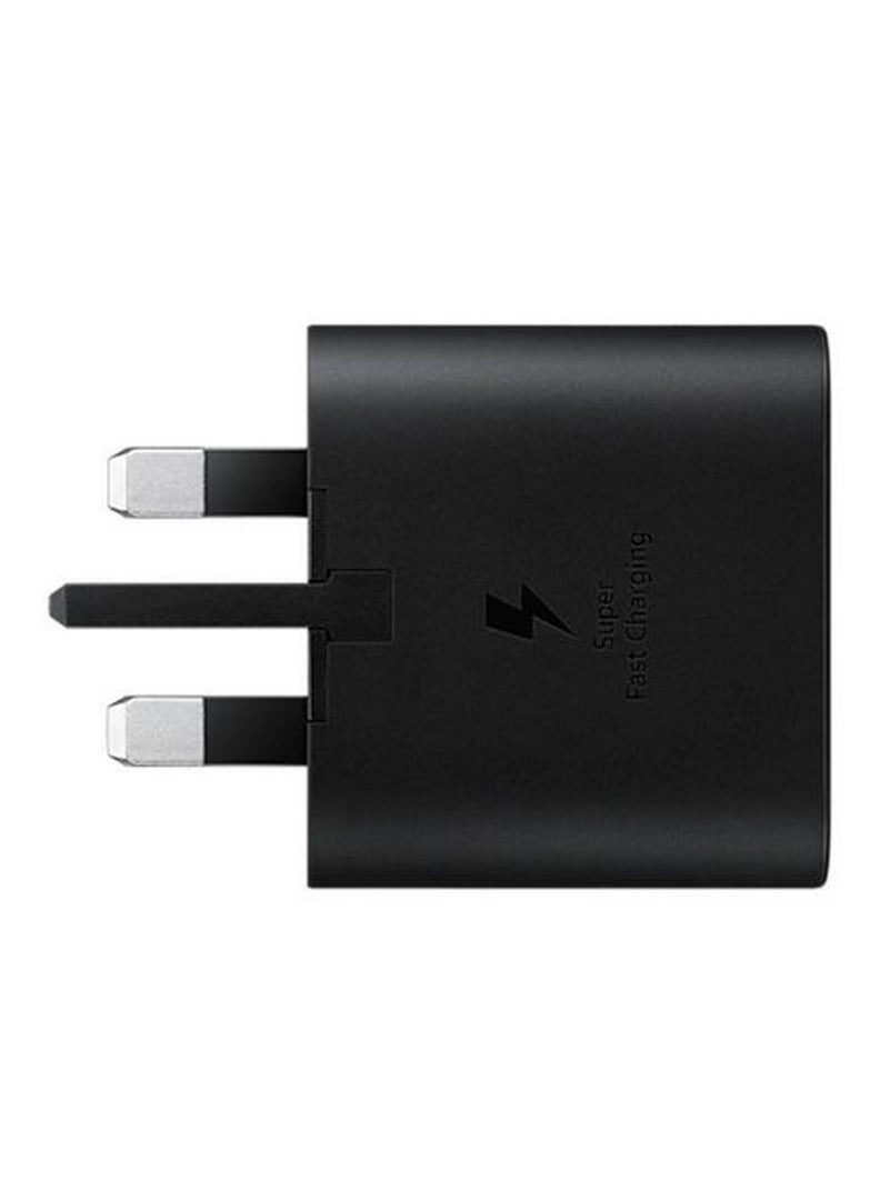 Samsung - 50W Duo Power Adapter with USB-C Cable 5A 1.8m Dual-Port Fast Charging 3-Pin for Multiple Devices - Black Black - Image 1