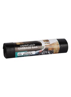 packwell Packwell Trash Bag Garbage Bag Black Strong & Bio-Degradable Heavy Duty Disposable Garbage 15 Pcs 80x110 cm Pack Of 2 Pcs Roll Black  - Image 3