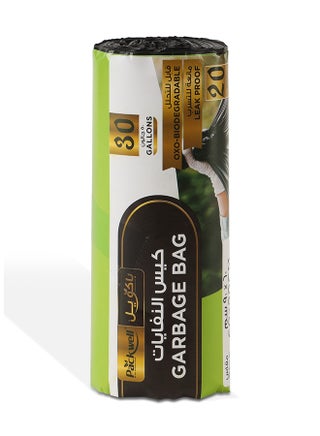 Packwell Trash Bag Garbage Bag Strong & Bio-Degradable Heavy Duty Disposable Garbage 20 Pcs 60x90 cm Pack of 2 Roll Black - view 5