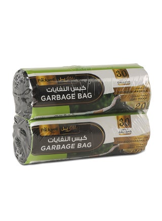 Packwell Trash Bag Garbage Bag Strong & Bio-Degradable Heavy Duty Disposable Garbage 20 Pcs 60x90 cm Pack of 2 Roll Black - view 3