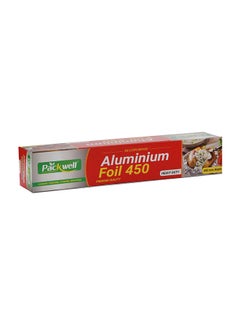 45 CM Aluminum Foil- PWAF451003|  1.250 kg Each, Premium-Quality, BPA-Free, Foodgrade and Hygienic| Perfect for Cooking, Freezing, Packing, Storing, Etc Silver