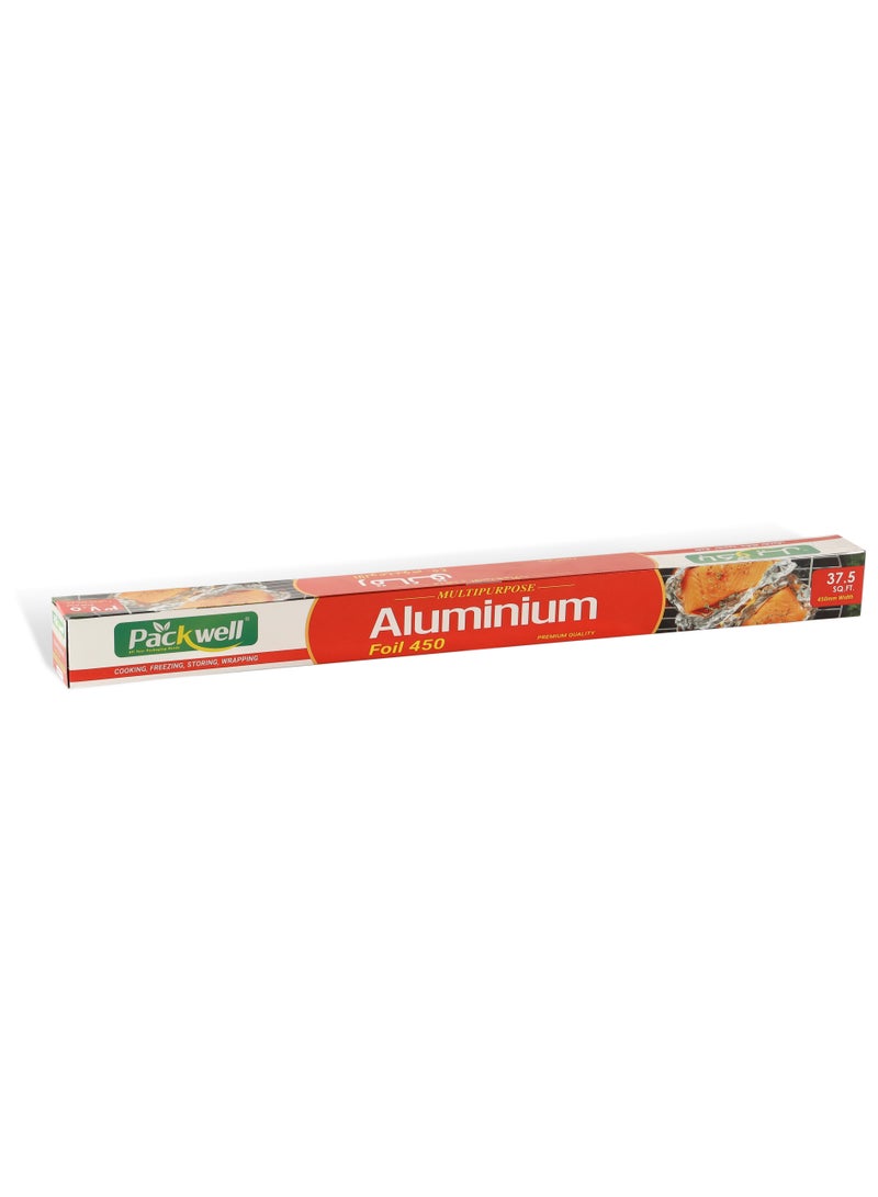 packwell Packwell Aluminum Foil Heavy Duty 45 cm 37.5 SQF BPA free Anti Bacterial Anti Fungal  - Image 1